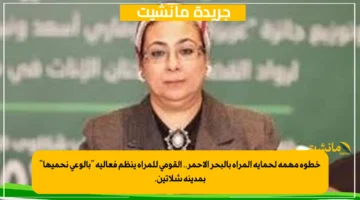 خطوة مهمة لحماية المرأة بالبحر الأحمر.. القومي للمرأة ينظم فعالية “بالوعي نحميها” بمدينة شلاتين.